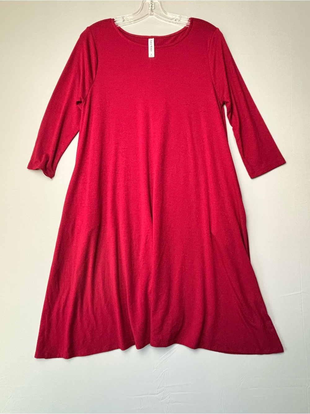 Zenana Premium Red Swing Midi Dress Women’s Size Medium